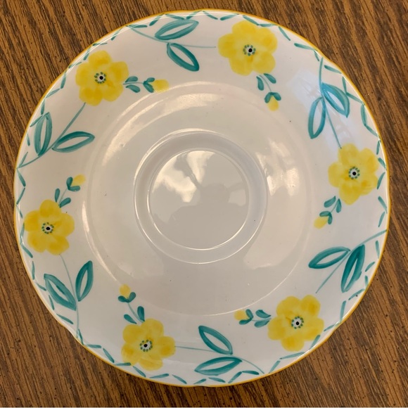 💜💜English Genuine Bone China Charming Yellow Floral Teacup and Saucer Set - Picture 3 of 6